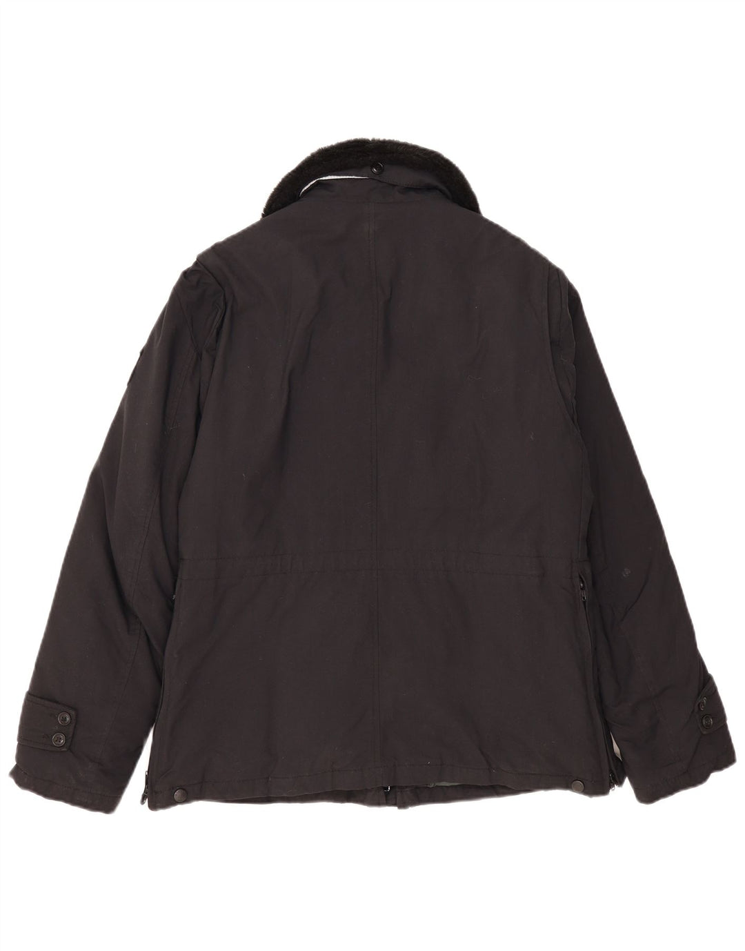 Blauer Damen Militärjacke UK 18 XL Schwarz