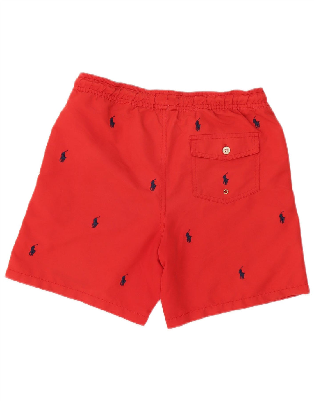 Polo Ralph Lauren Herren-Badeshorts mit Grafik, Größe S, Rot, Polyester