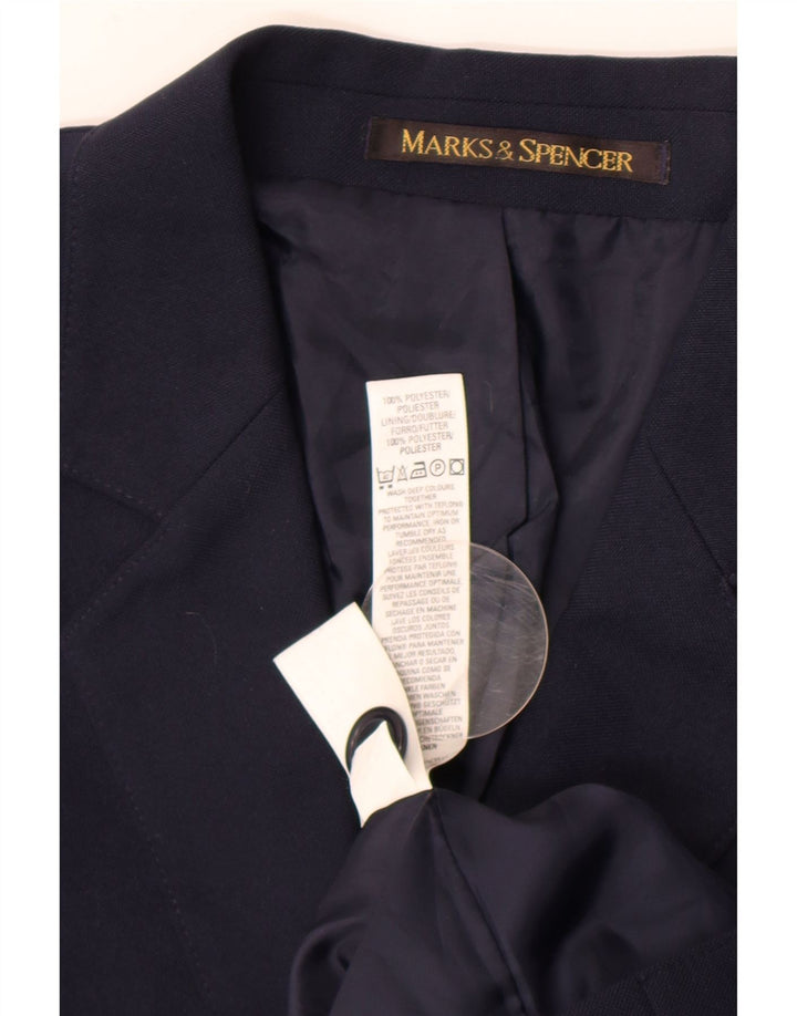 Marks & Spencer Jungen-Blazer mit 2 Knöpfen, 10–11 Jahre, marineblaues Polyester