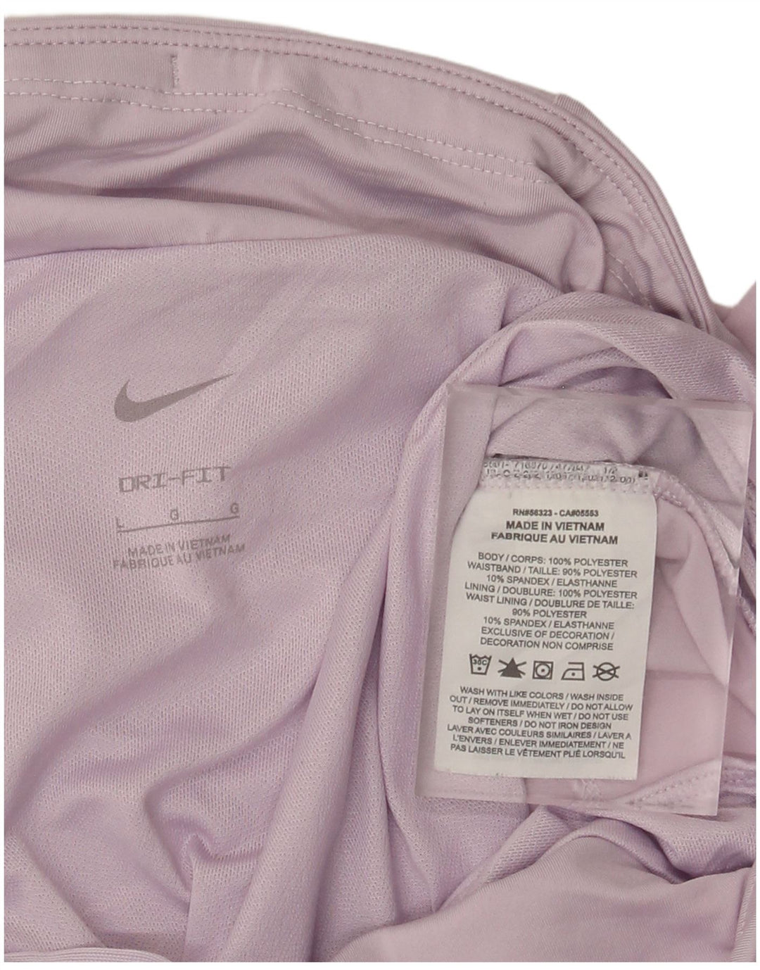 Nike Damen Dri Fit Sport Shorts UK 14 Large Lila Polyester