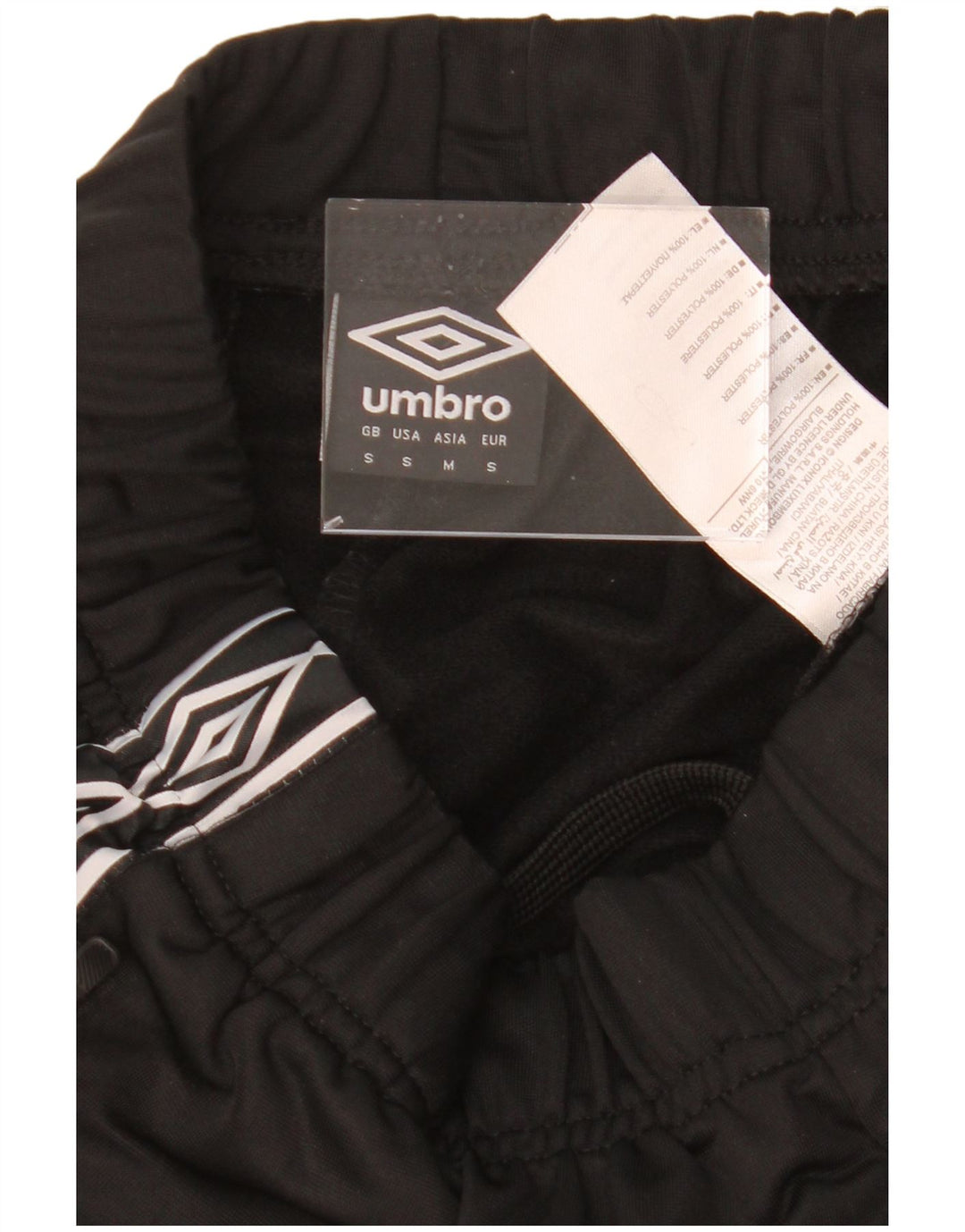 UMBRO Mens Graphic Tracksuit Trousers Small  Black Polyester