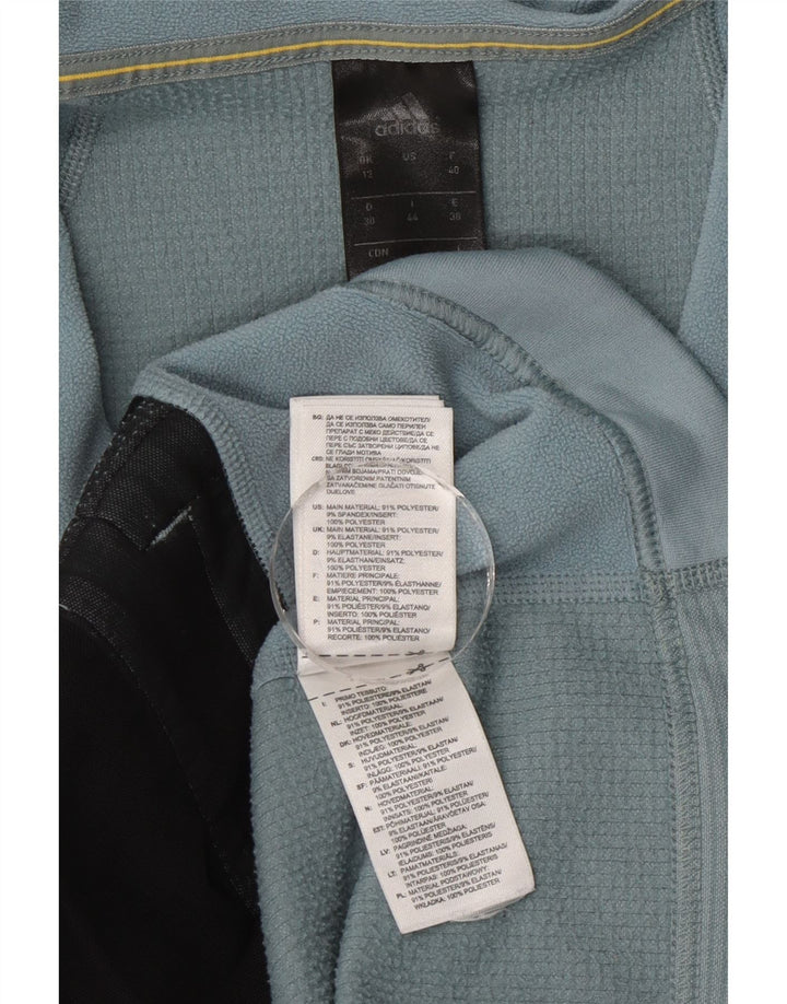 Adidas Damen Terrex Trainingsanzug Top Jacke UK 12 Mittelblau Farbblock
