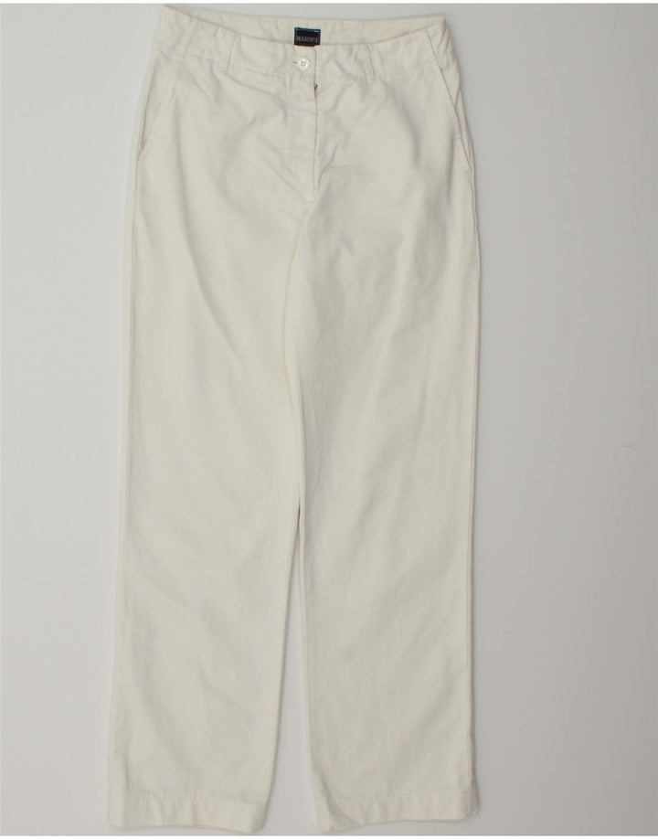 MASON'S Womens Straight Chino Trousers W26 L30 White Vintage Mason's and Second-Hand Mason's from Messina Hembry 