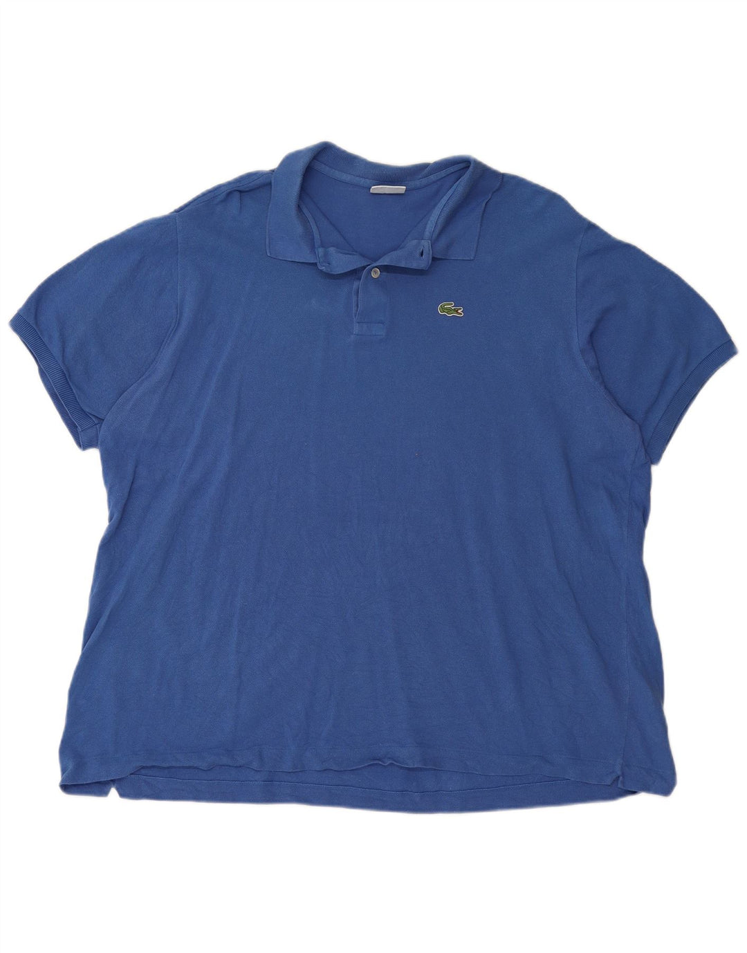LACOSTE Herren Poloshirt Größe 8 3XL Blaue Baumwolle