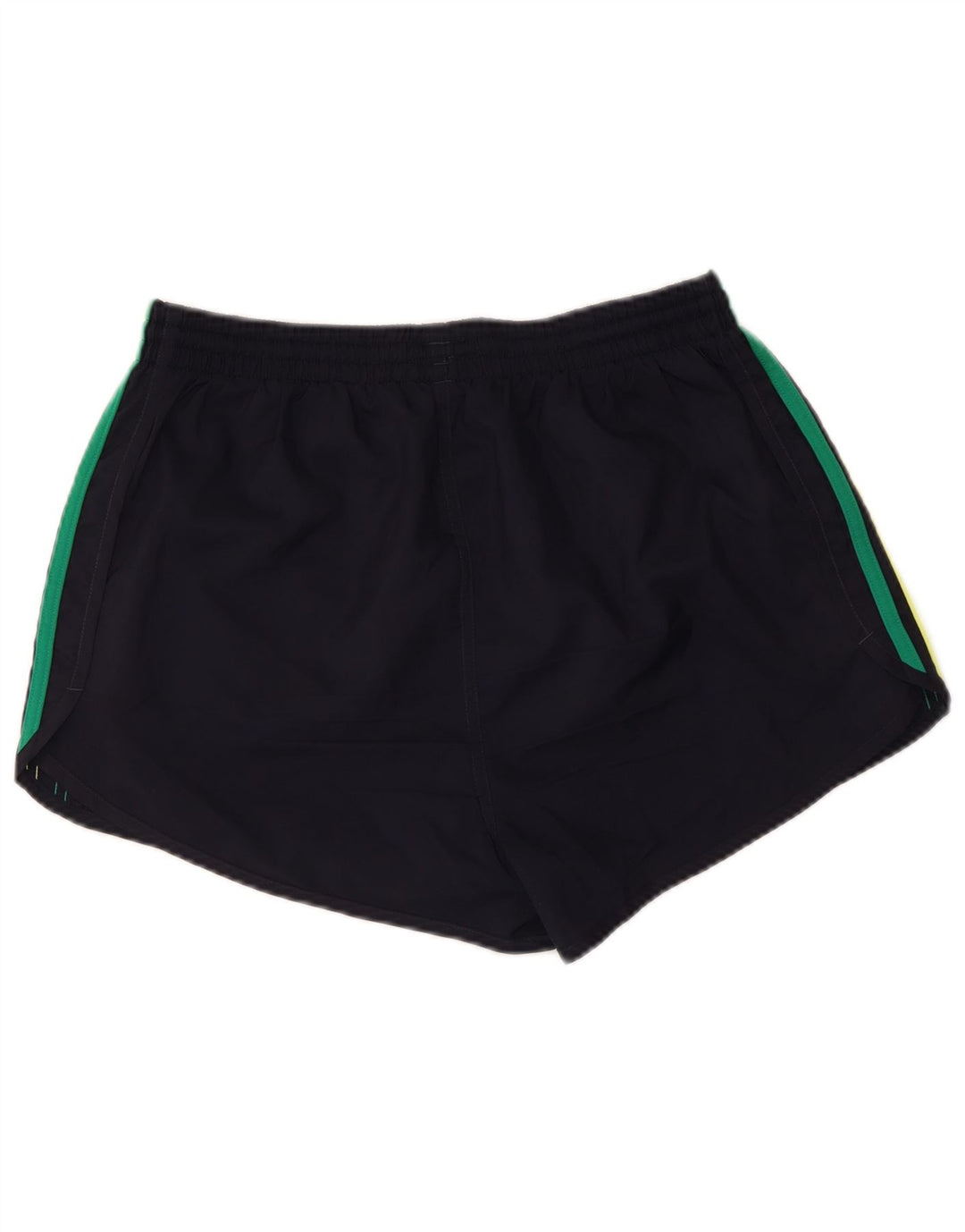 Adidas Damen Sportshorts UK 12 Medium Marineblau Colourblock Polyester