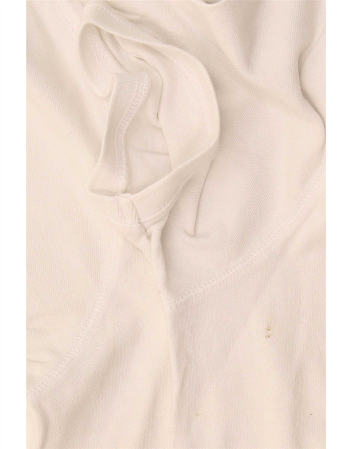 Fat Face Herren-Poloshirt XL aus weißer Baumwolle