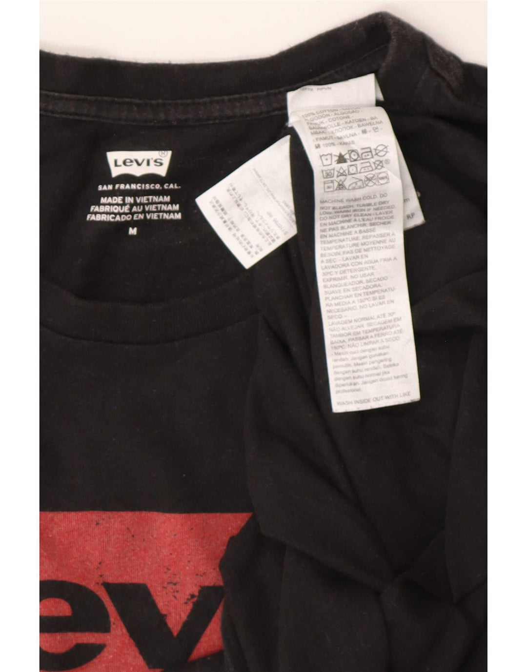 Levi's Herren-T-Shirt mit Grafik, mittelschwarze Baumwolle