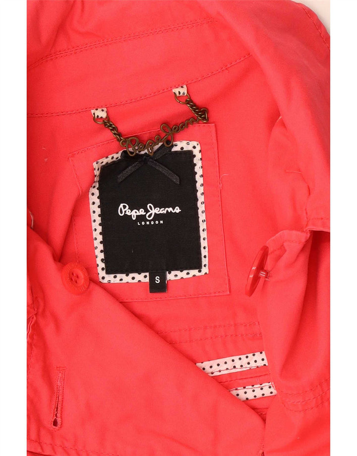 PEPE Jeans Damen Pea Coat UK 10 Small Pink