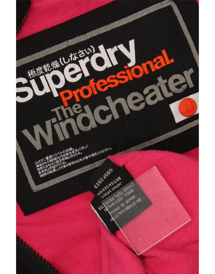 SUPERDRY Damen The Windcheater Windjacke UK 14 Large Schwarz