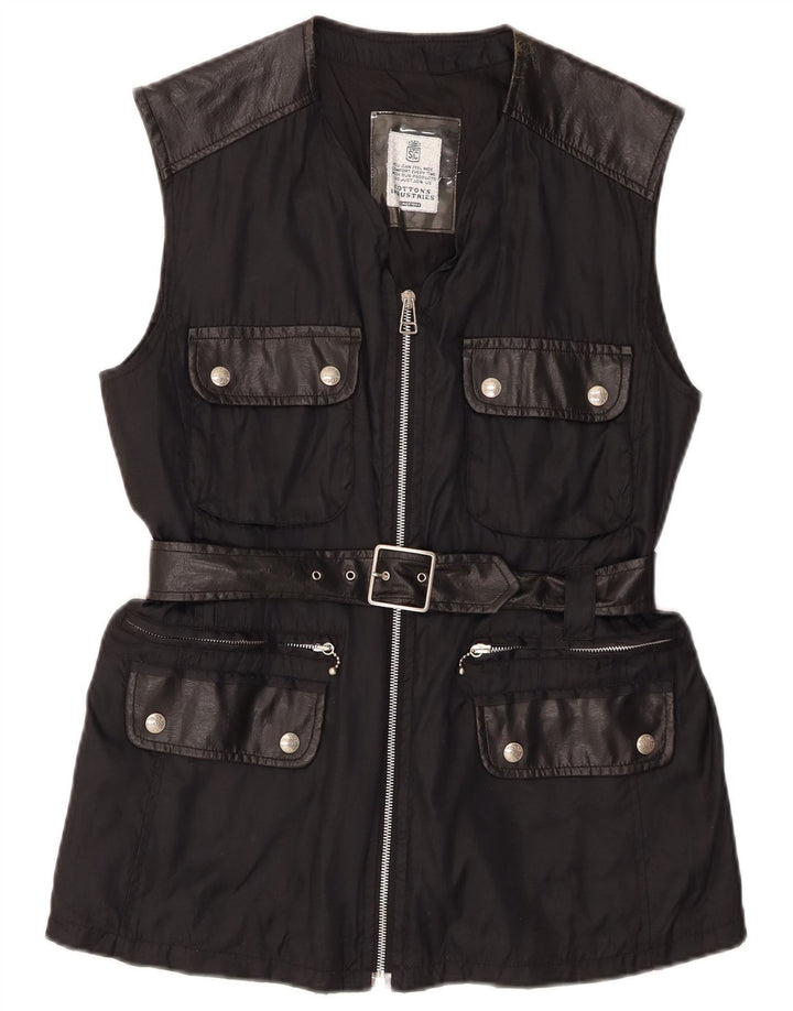 Cotton's Industries Womens Utility Gilet UK 14 Mittelschwarzes Polyamid