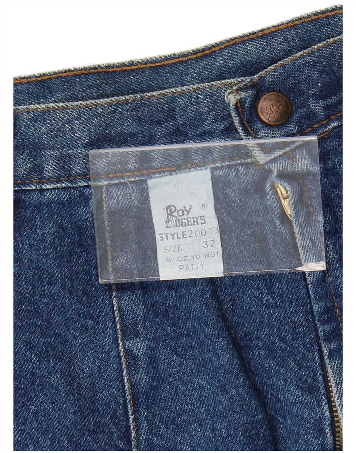 ROY ROGERS Damen Jeansrock W32 Große blaue Baumwolle