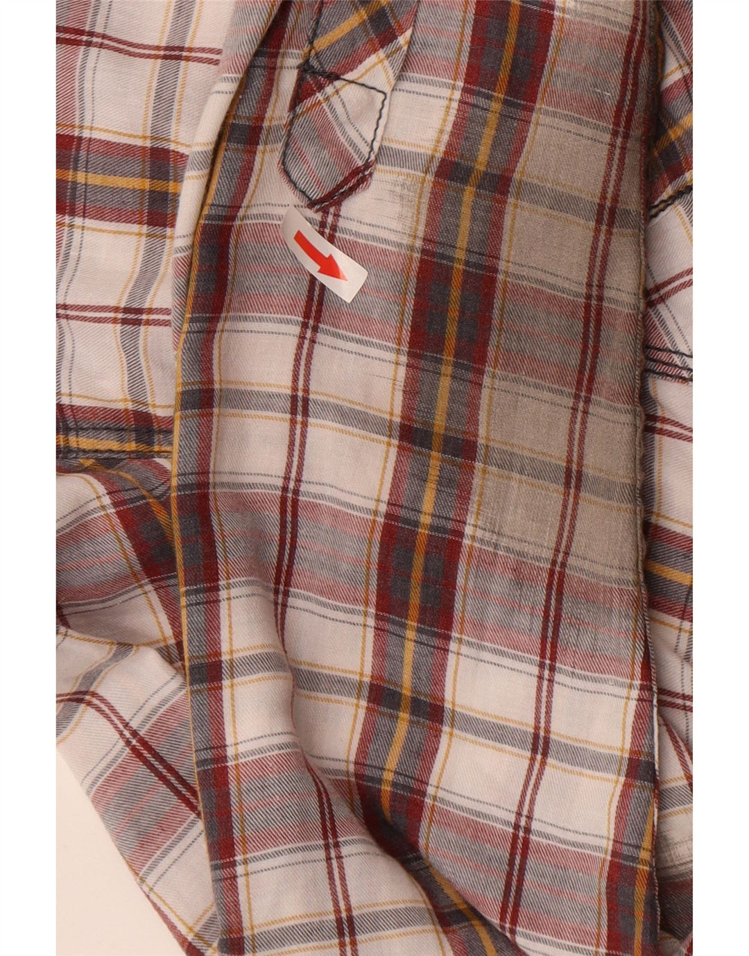 BKE Kariertes Flanellhemd für Herren, XL, Burgunderrot, kariert, Baumwolle