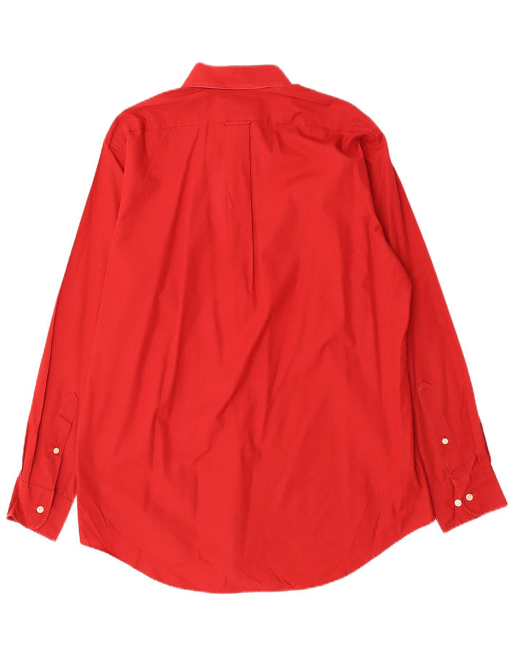 Izod Herrenhemd Größe 16 Große rote Baumwolle