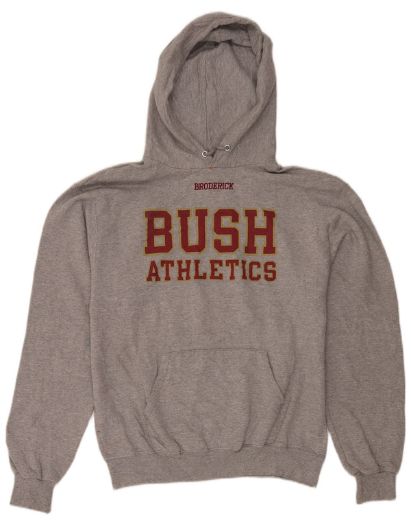 Champion Herren-Kapuzenpullover mit Grafik, mittelgrau gesprenkelte Baumwolle