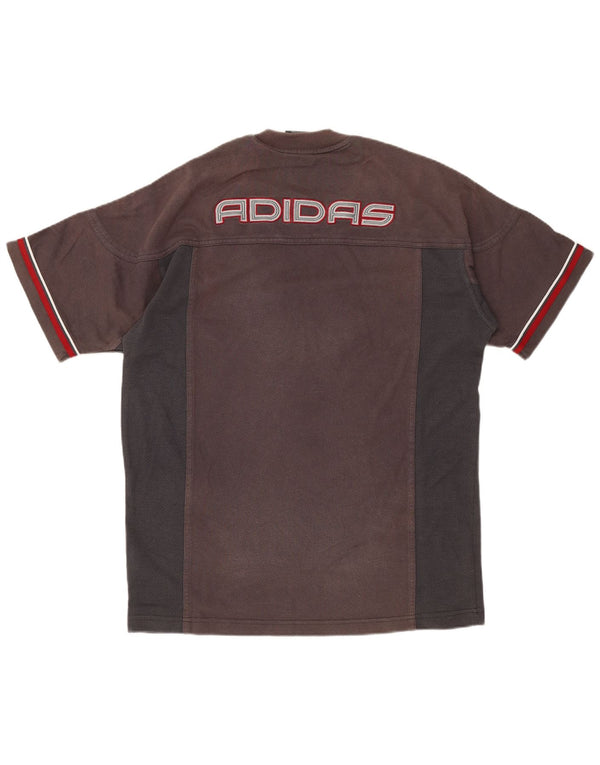 ADIDAS Herren Grafik T-Shirt Top XS Grau Colourblock Baumwolle