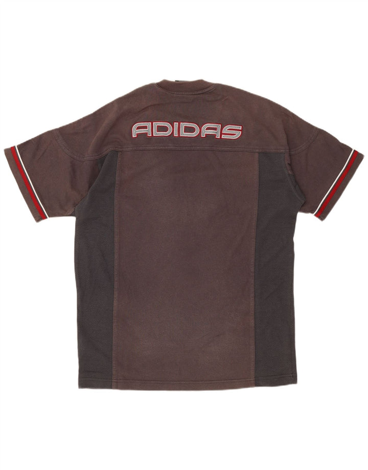 ADIDAS Herren Grafik T-Shirt Top XS Grau Colourblock Baumwolle