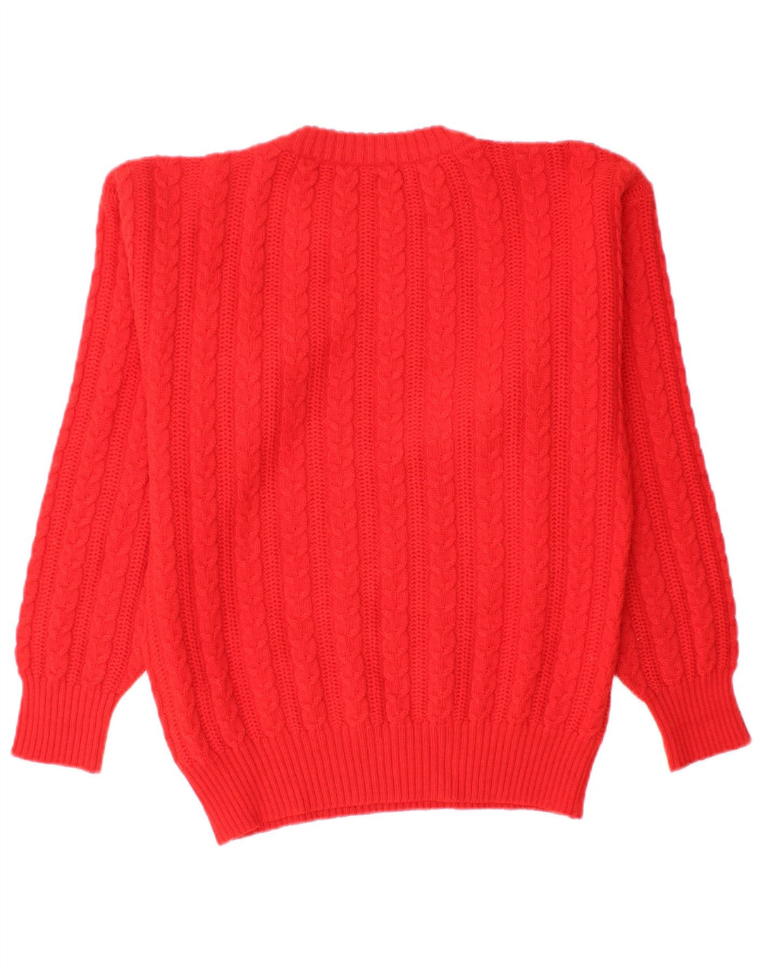 Vintage Herren Rundhalspullover Pullover Klein Rot
