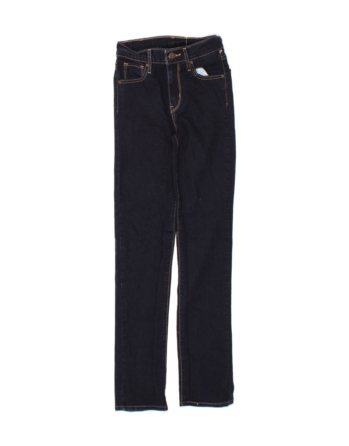 LEVI'S Womens Skinny Jeans W23 L30 Navy Blue Cotton Vintage Levi's and Second-Hand Levi's from Messina Hembry 