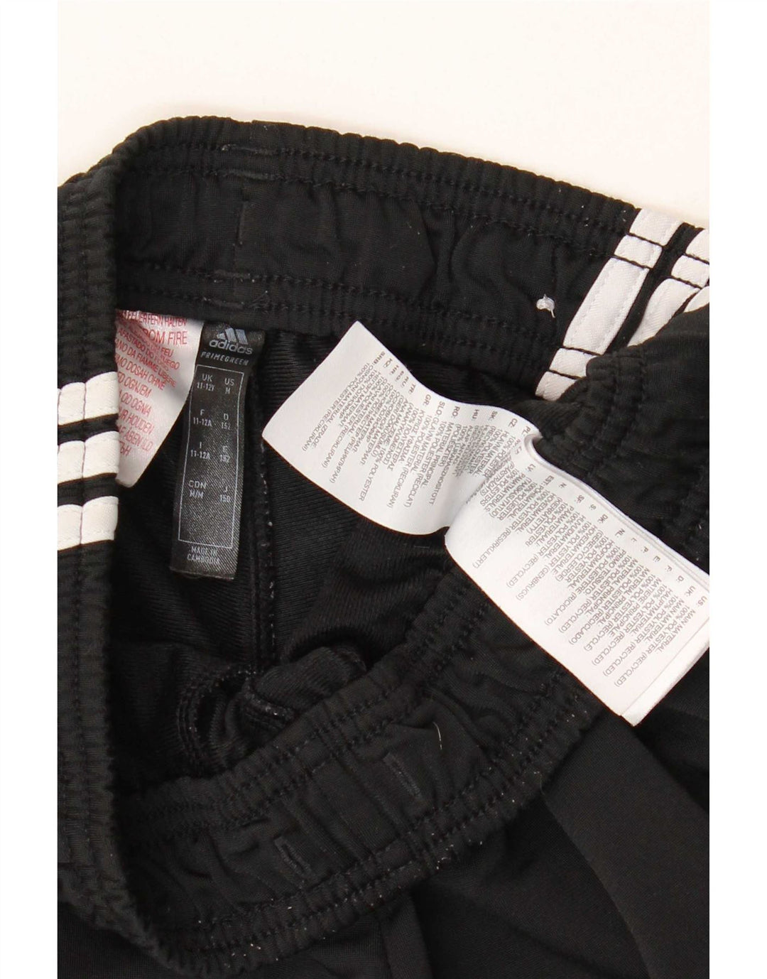 Adidas Trainingshose für Jungen, 11–12 Jahre, schwarzes Polyester