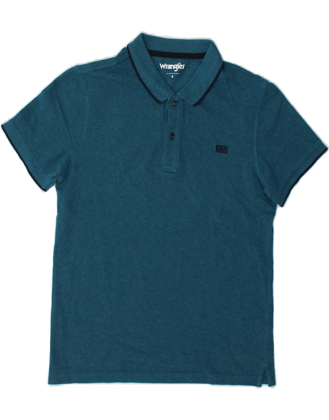 WRANGLER Mens Polo Shirt Small Blue Cotton Vintage Wrangler and Second-Hand Wrangler from Messina Hembry 
