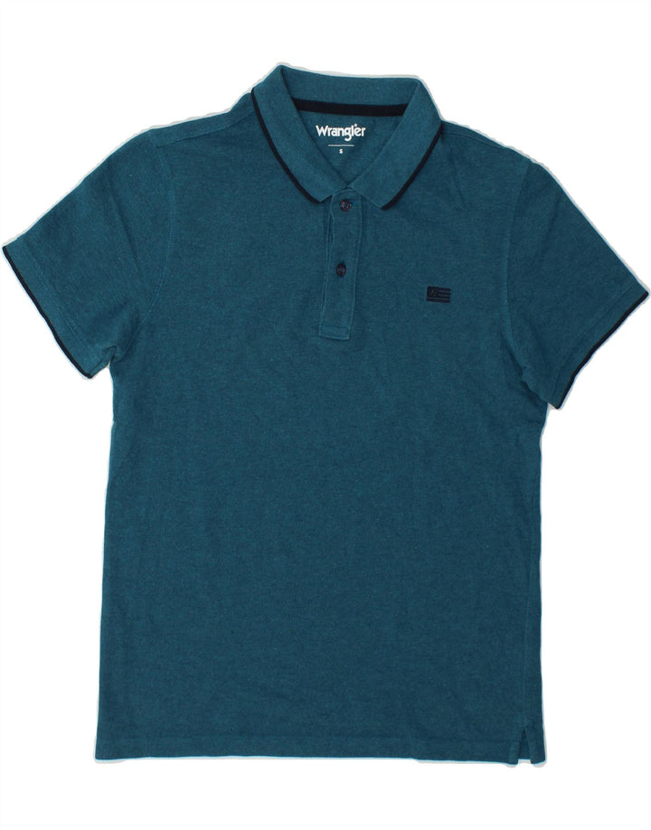 WRANGLER Mens Polo Shirt Small Blue Cotton Vintage Wrangler and Second-Hand Wrangler from Messina Hembry 