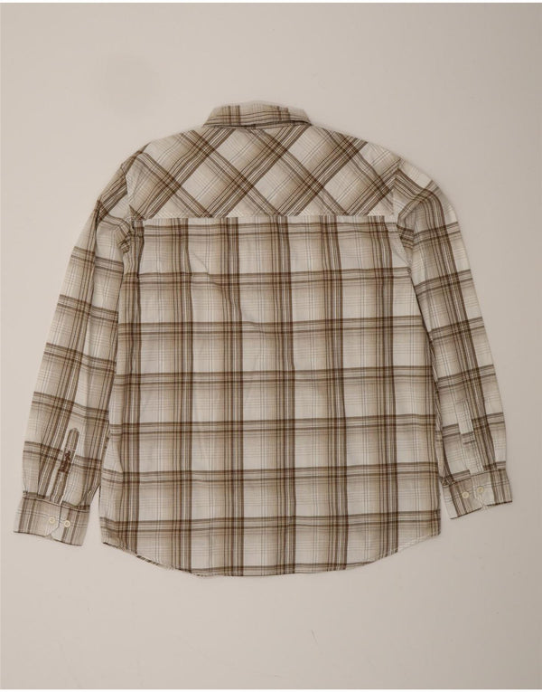 WRANGLER Herren Greensboro Hemd XL Beige Plaid Cotton Classic