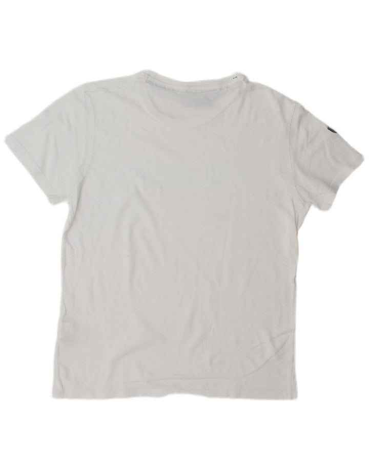 Superdry Herren-T-Shirt-Oberteil, große weiße Baumwolle