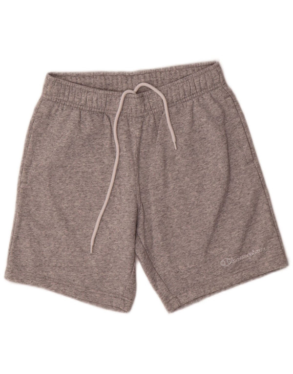 Champion Herren-Sportshorts, Größe S, grau gesprenkelte Baumwolle