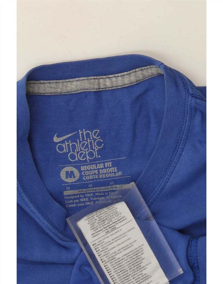 Nike Herren-T-Shirt mit normaler Passform, mittelblaue Baumwolle