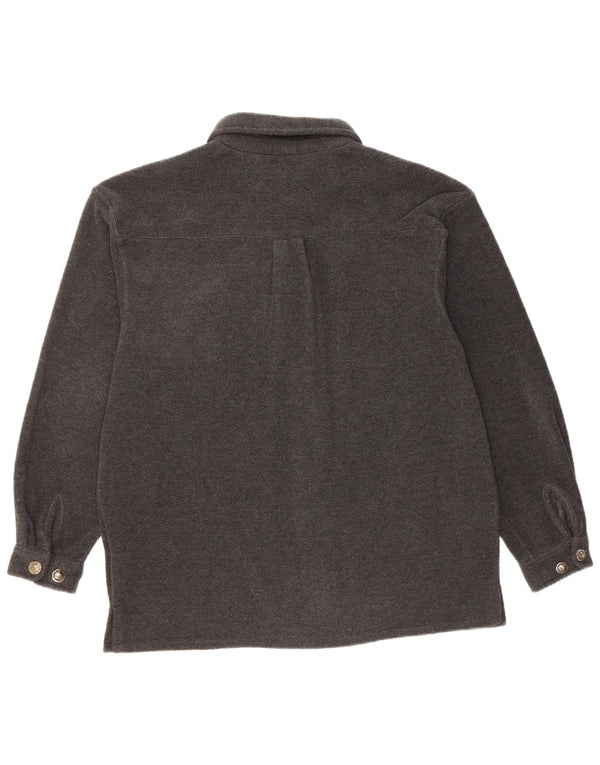 DANILO Herren Overshirt Fleece-Hemd UK 40 Large Grau Polyester