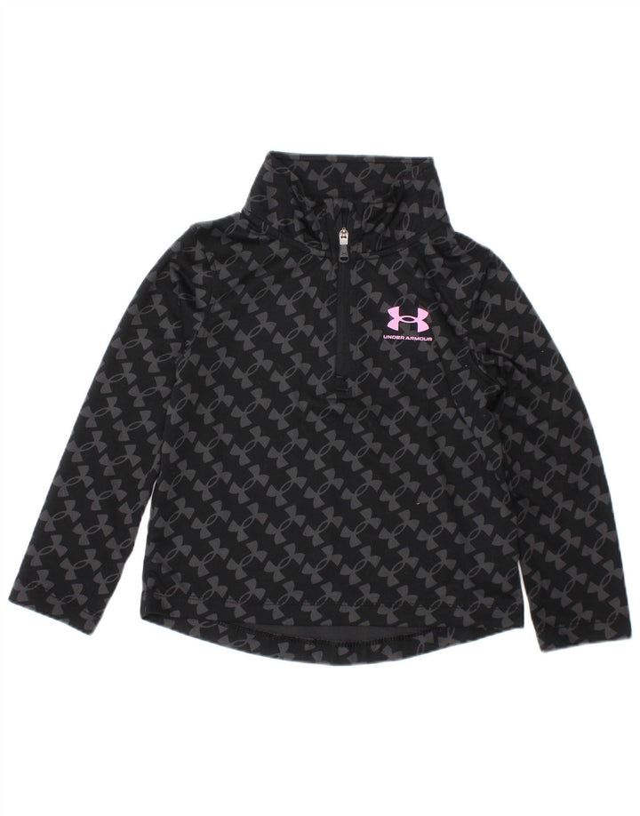 Under Armour Baby-Mädchen-Pullover-Trainingsanzug-Oberteil, 12–18 Monate, Schwarz