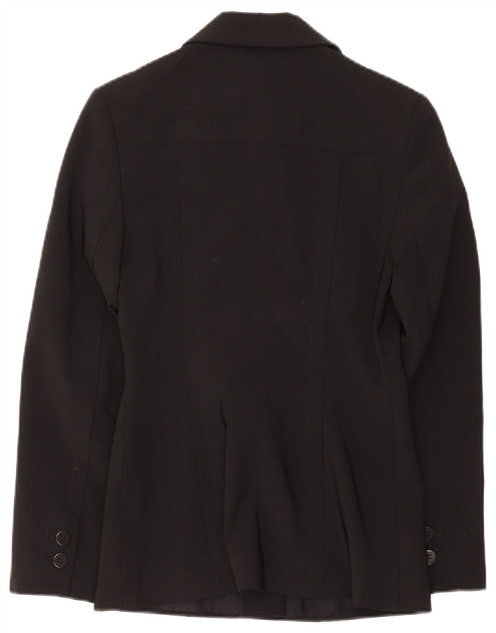 Karen Millen Damen-Blazer mit 1 Knopf, Gr. 8, Schwarz, Polyester