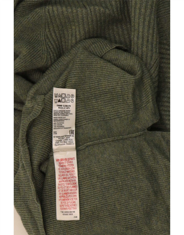 Marks & Spencer Rollkragenpullover für Damen, Gr. 14, Mittelgrün