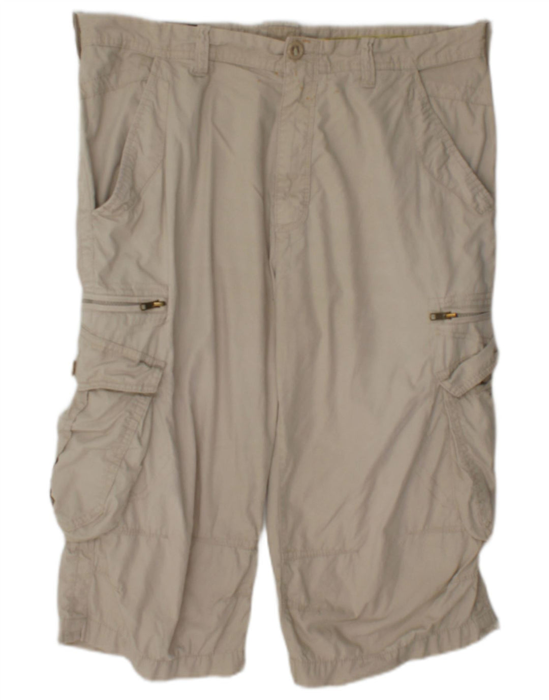 Marks & Spencer Herren Blue Harbour Cargoshorts W36 Large Beige Baumwolle