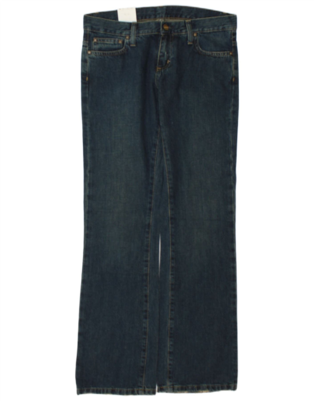 Carhartt Damen Bootcut Jeans W27 L32 Blaue Baumwolle
