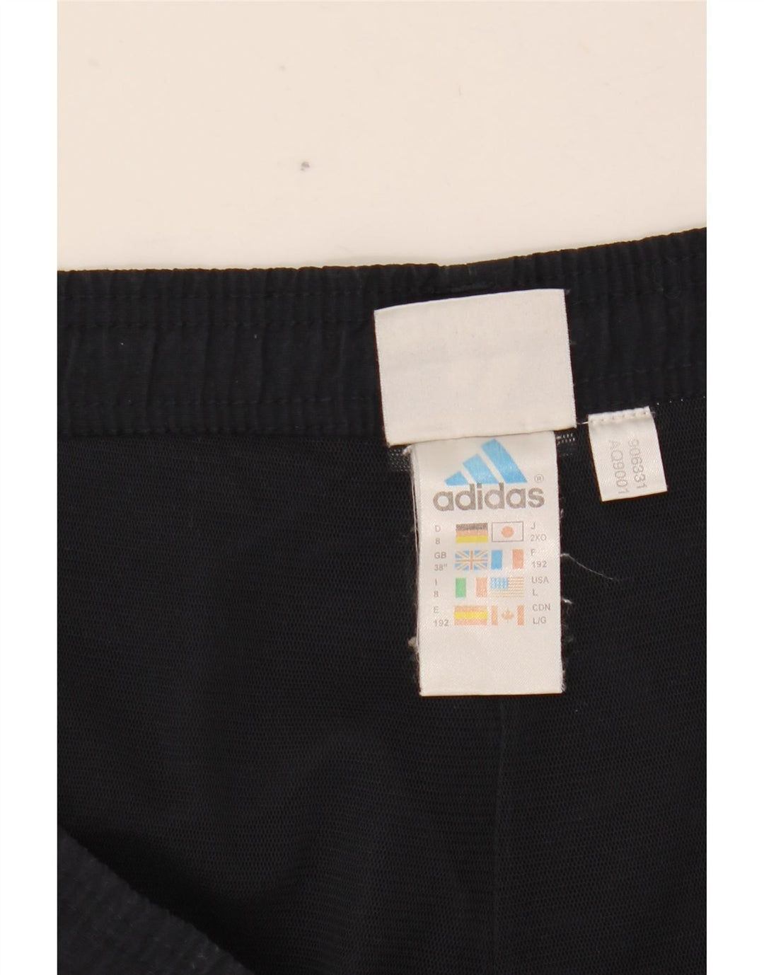 Adidas Herren-Trainingshose XL, marineblau, gestreift, Polyester