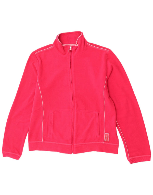 Champion Damen-Fleecejacke mit Reißverschluss, UK 16, Größe L, rosa, Polyester