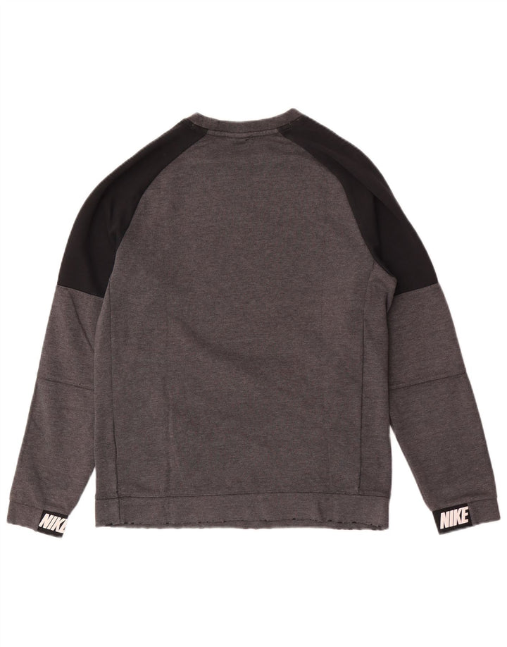 Nike Herren-Sweatshirt mit Grafik, Größe S, Grau, Farbblock