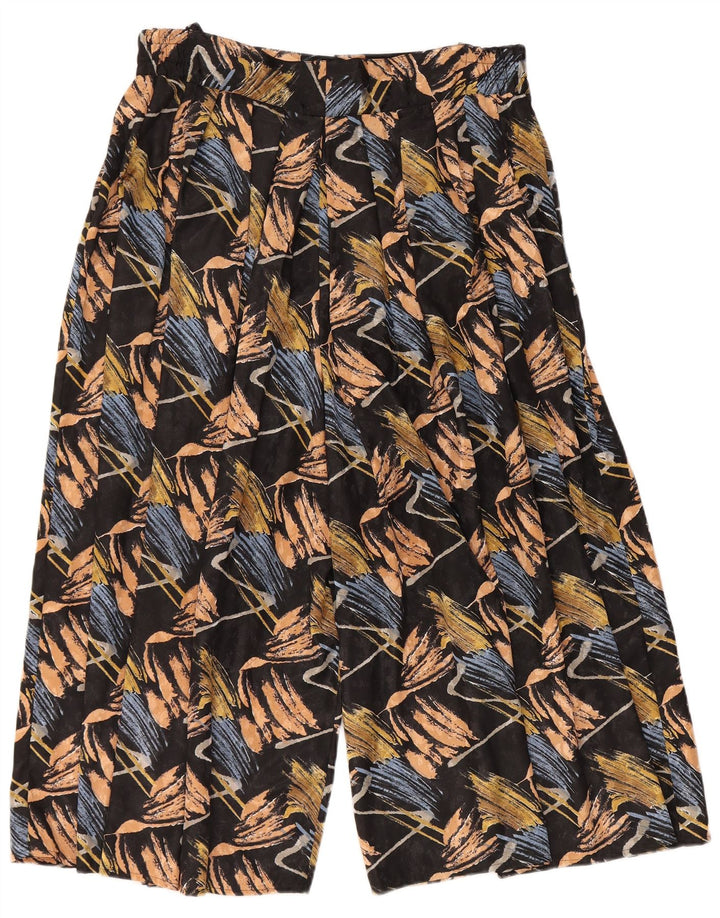 GOLDEN GATE Damen-Hose mit hoher Taille, kurz geschnitten, EU 46, XL, W34, L20, Schwarz