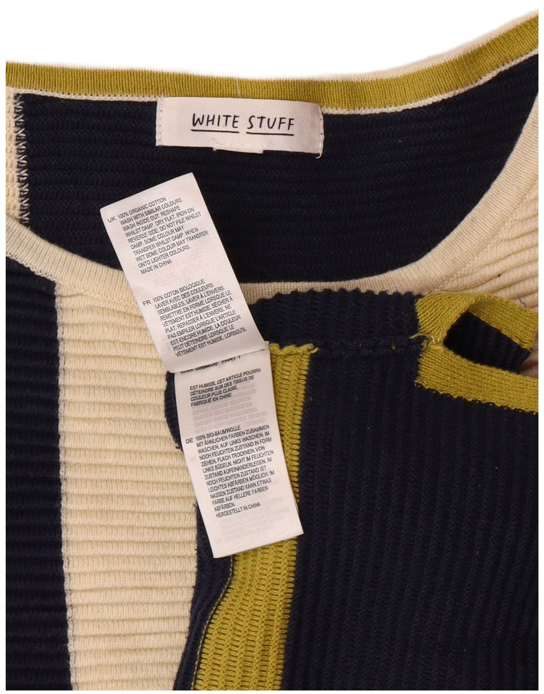 WHITE STUFF Damen-Pullover mit U-Boot-Ausschnitt, Gr. 18, XL, Mehrfarbig