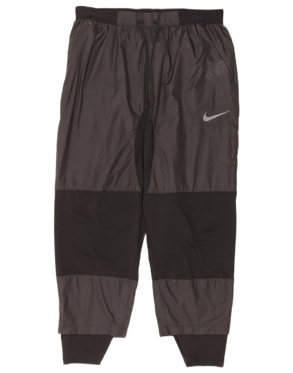 Nike Herren-Trainingshose, groß, schwarzes Farbblock-Polyester