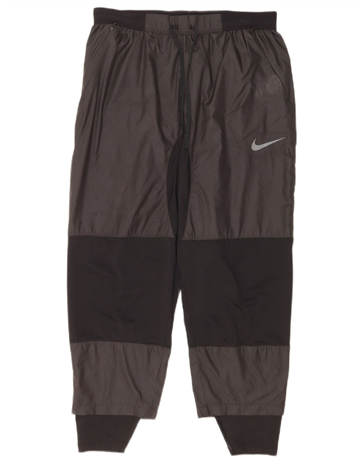 Nike Herren-Trainingshose, groß, schwarzes Farbblock-Polyester