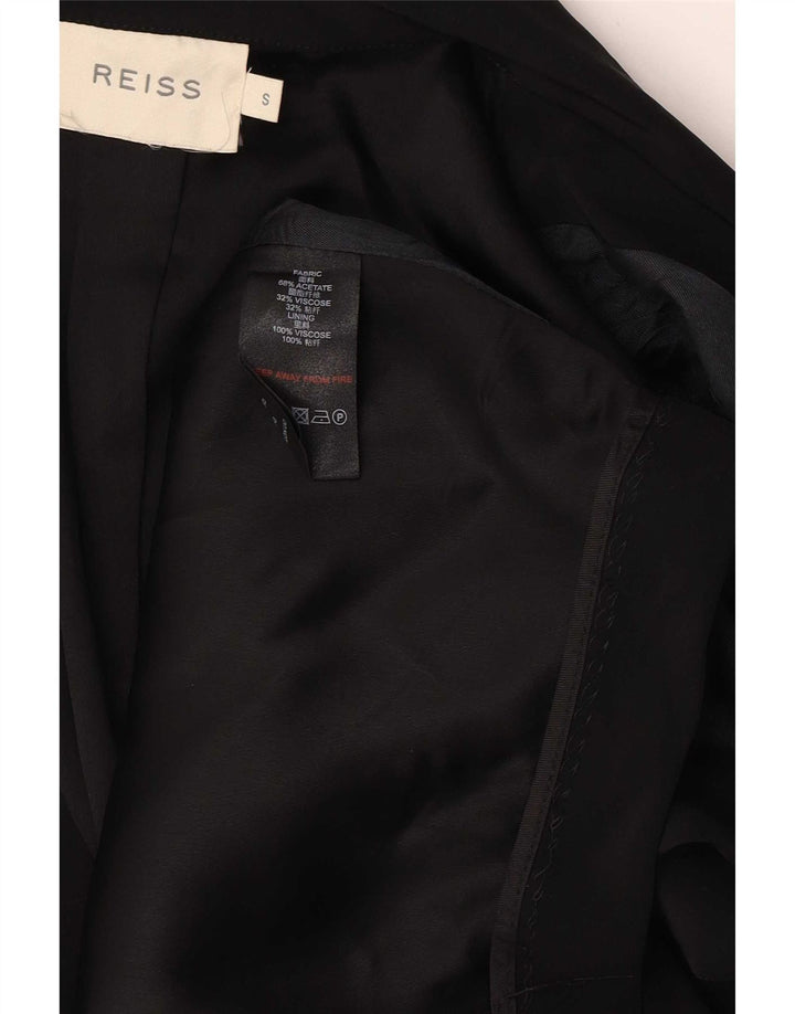 Reiss Damen-Blazer, übergroß, offen, Gr. 10, Größe S, Schwarz, Acetat