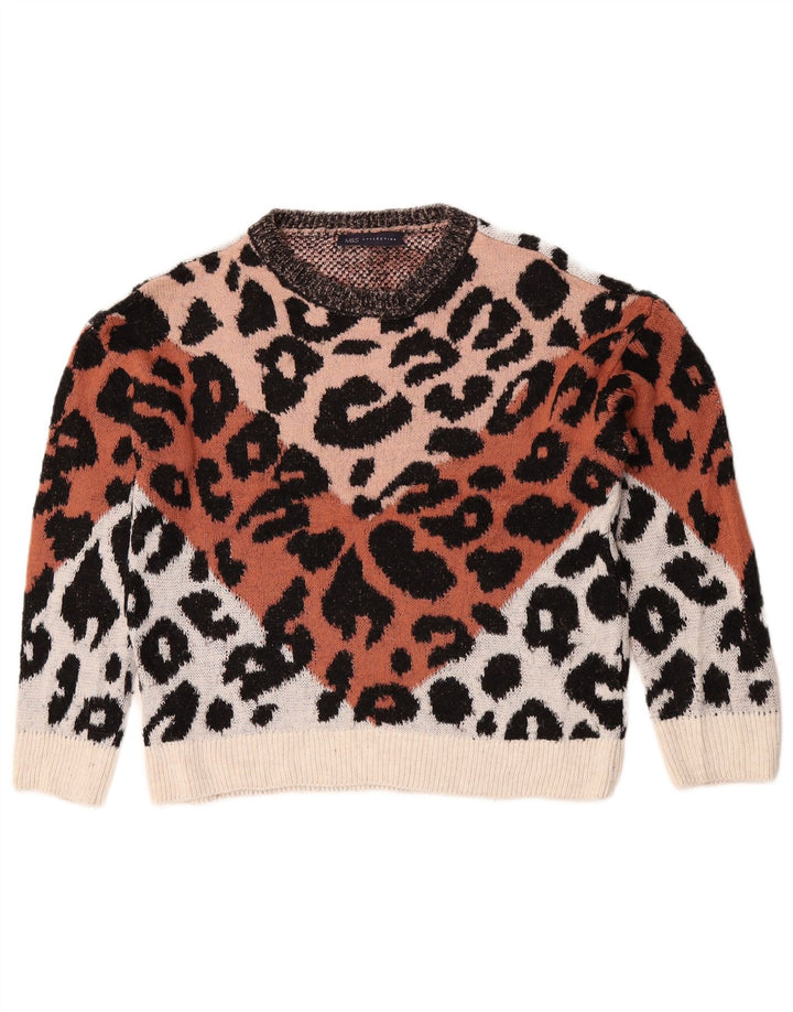 Marks & Spencer Damen-Pullover mit U-Boot-Ausschnitt, Gr. 10, Größe S, Mehrfarbig