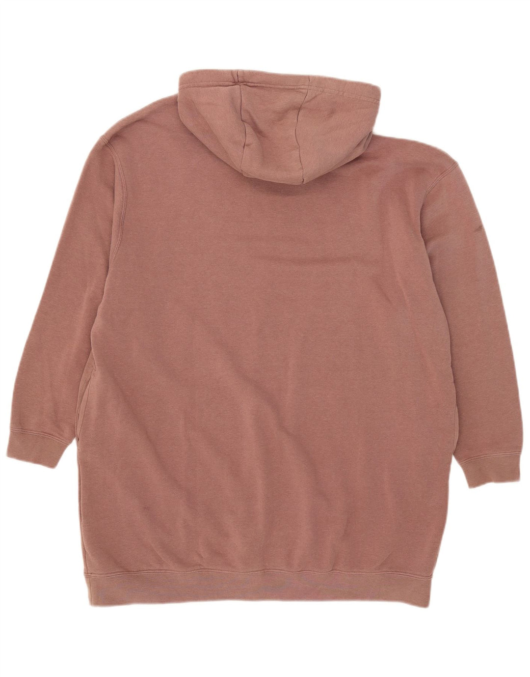 Nike Damen Übergroßer, lang geschnittener Kapuzenpullover mit Grafik, UK 14, Mittelbraun