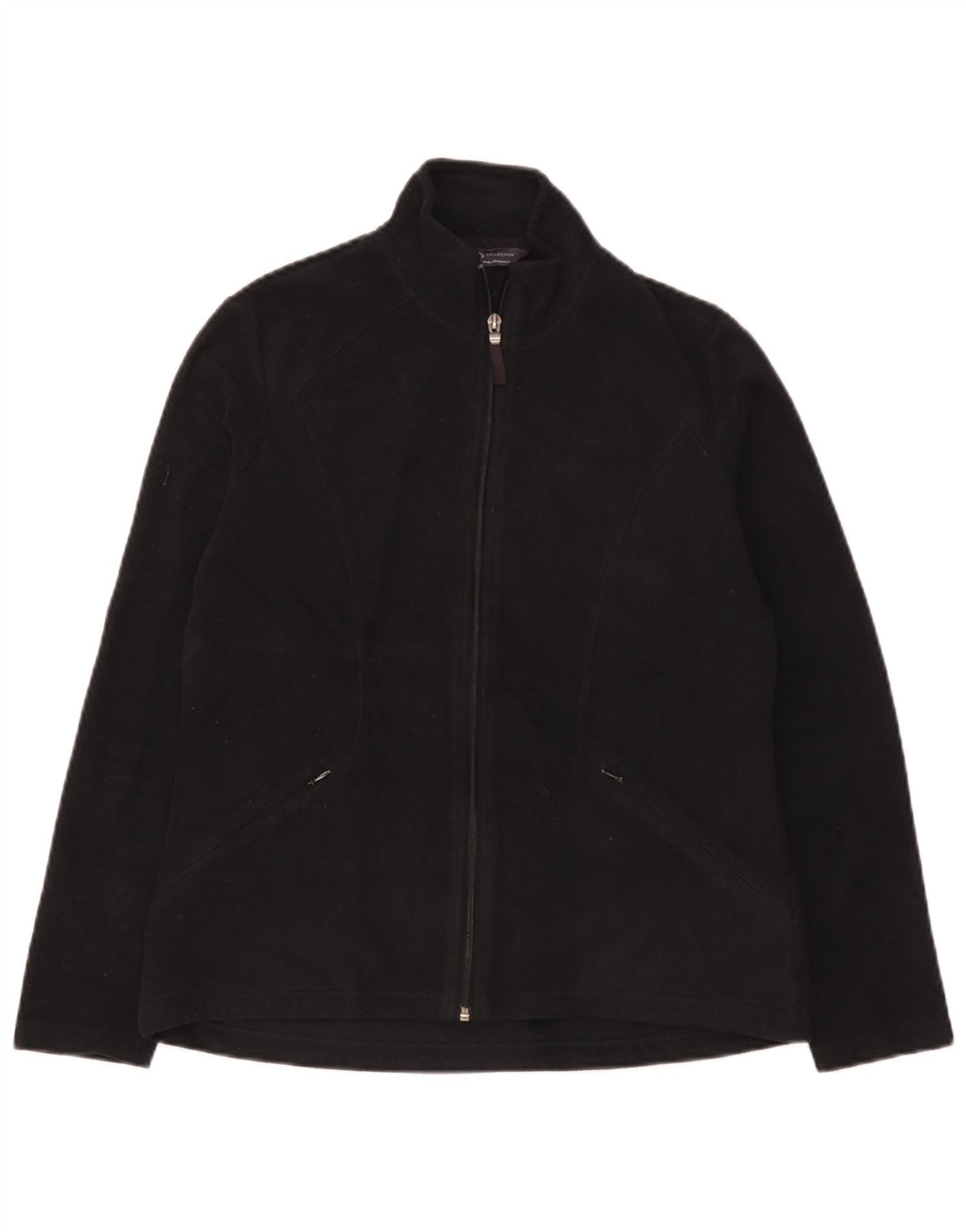 Marks & Spencer Damen Fleecejacke UK 12 Medium Schwarz Polyester