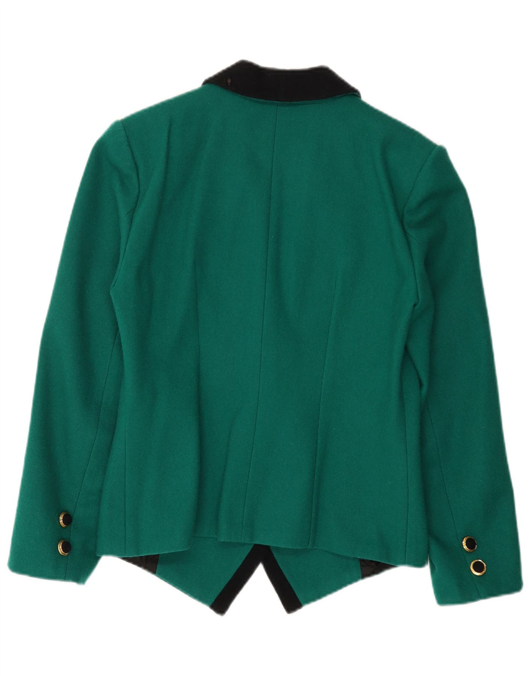 Vintage Damen Zweireihige Blazerjacke UK 14 Mittelgrün