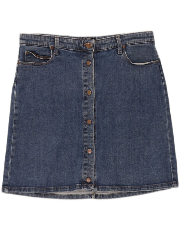 LEE Damen Jeansrock W31 mittelblaue Baumwolle