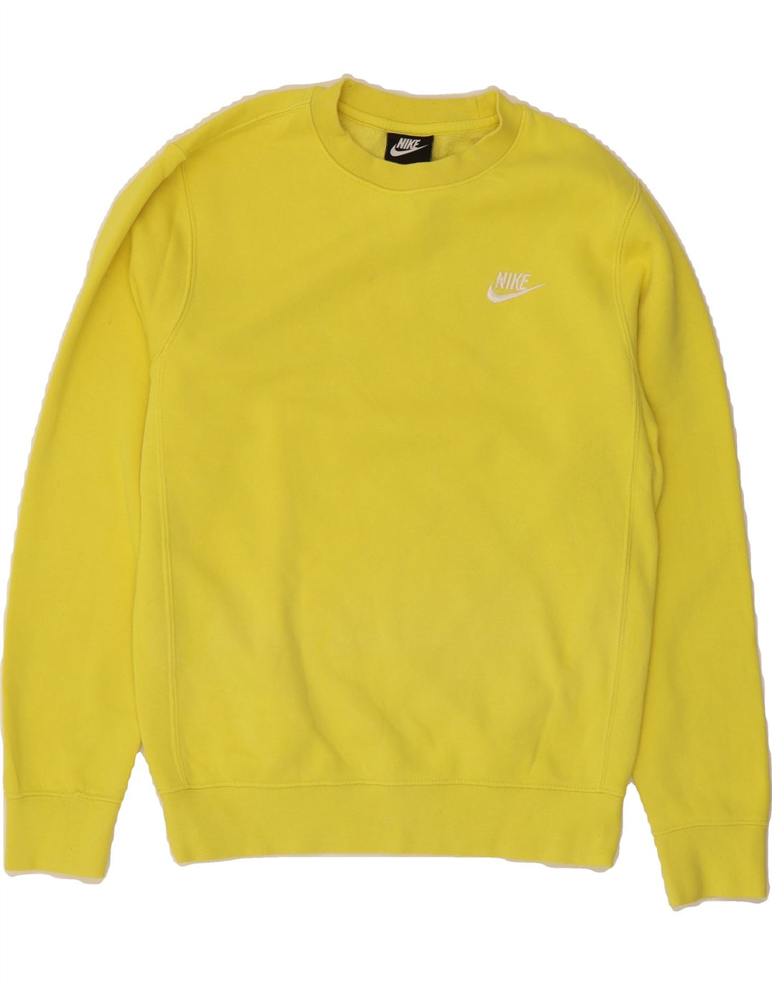 NIKE Mens Sweatshirt Jumper XS Yellow Cotton Vintage Nike and Second-Hand Nike from Messina Hembry 