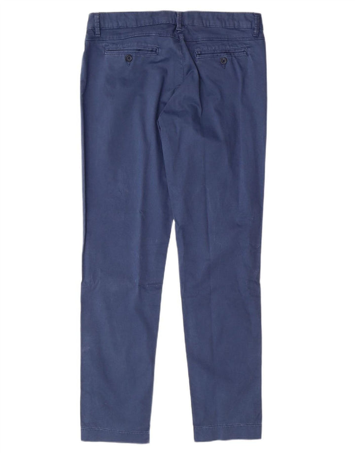 ELLESSE Womens Slim Casual Trousers IT 44 Medium W30 L29 Blue Cotton